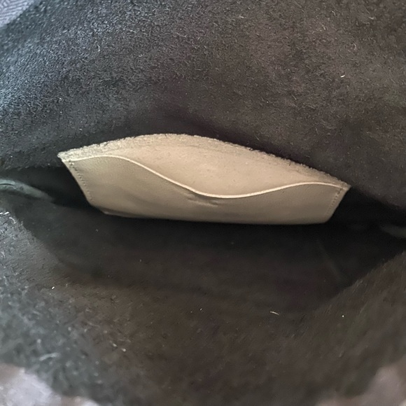 CHC Handmade/High Quality Pebbled Black Leather Foldover Crossbody Bag - EUC - Picture 11 of 16